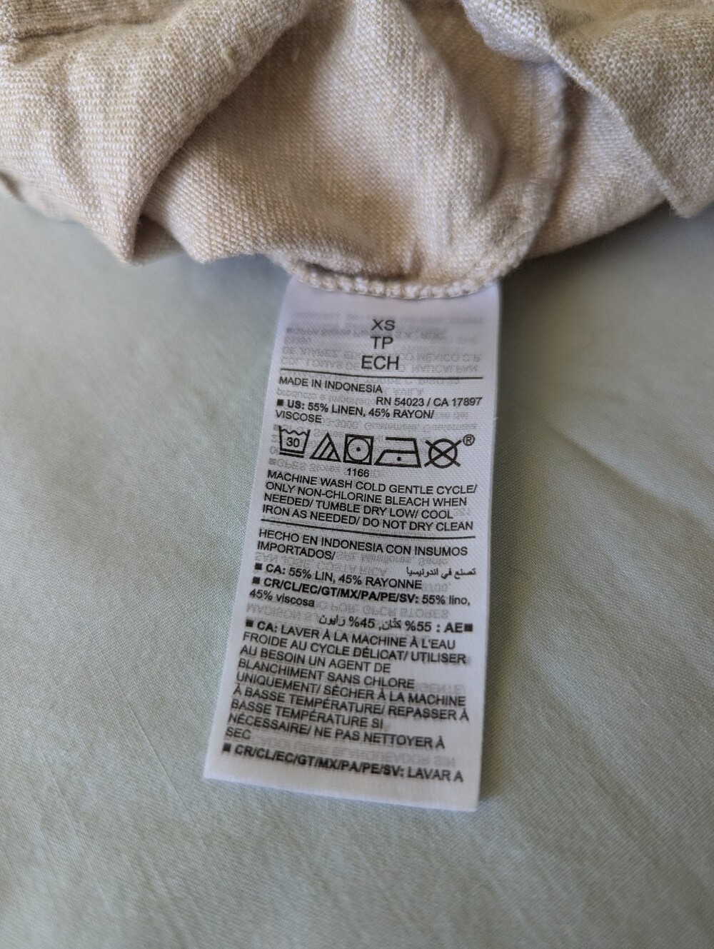 Two-piece Natural Linen Blend Maxi Skirt And Square Neck Top Set - Picture 13 of 16